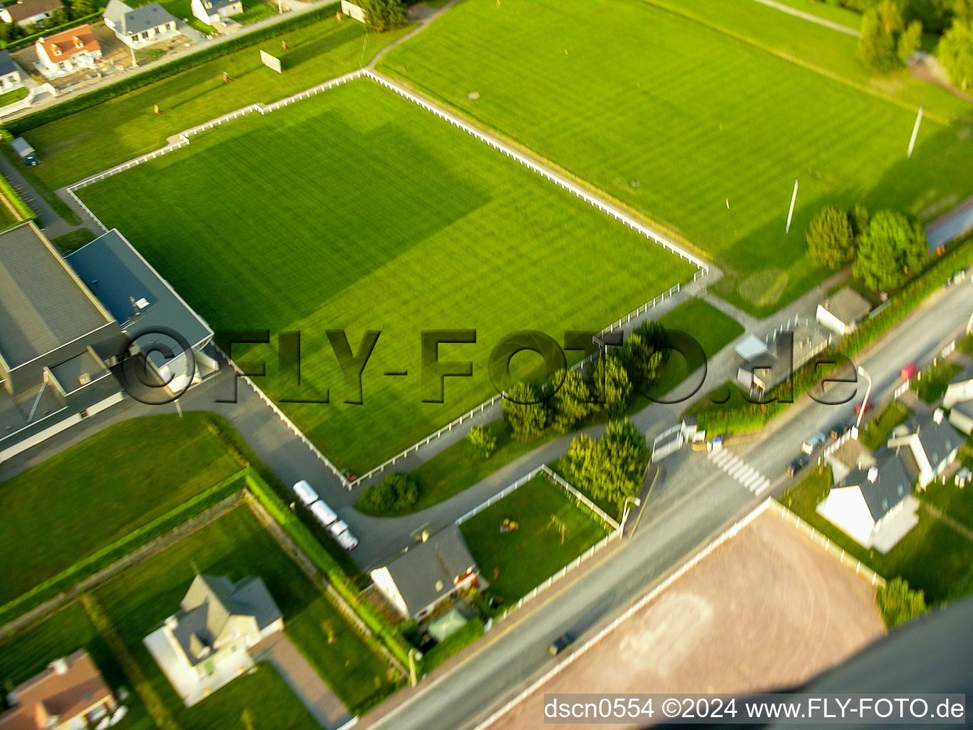 Oblique view of Villers-sur-Mer in the state Calvados, France