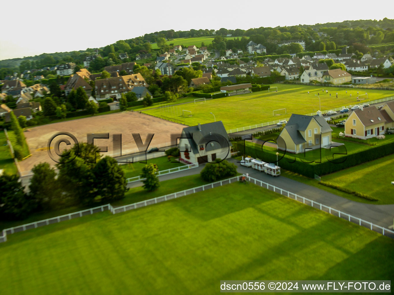 Villers-sur-Mer in the state Calvados, France out of the air