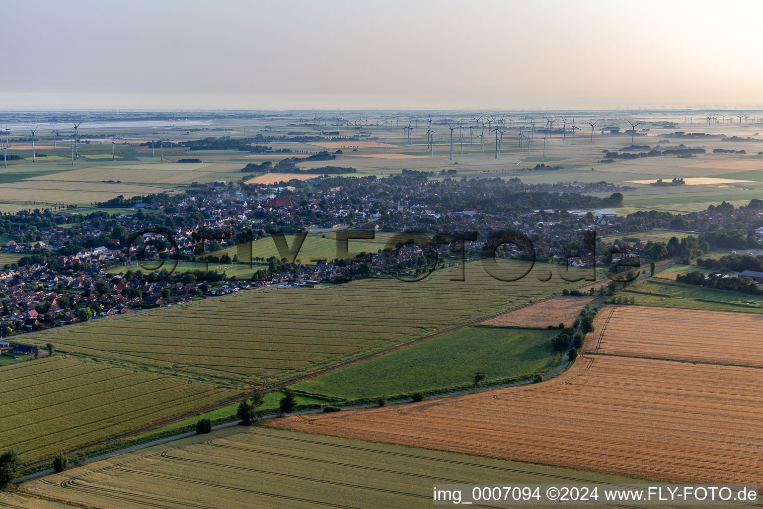 Wesselburen in the state Schleswig Holstein, Germany