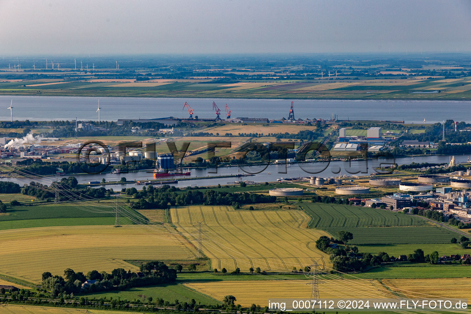 District Blangenmoor in Brunsbüttel in the state Schleswig Holstein, Germany