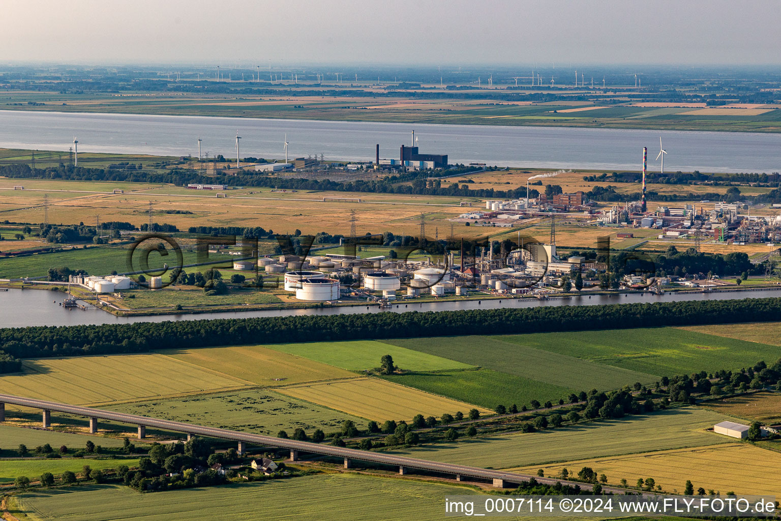 Total Bitumen Germany in the district Lütt-Dörp in Brunsbüttel in the state Schleswig Holstein, Germany