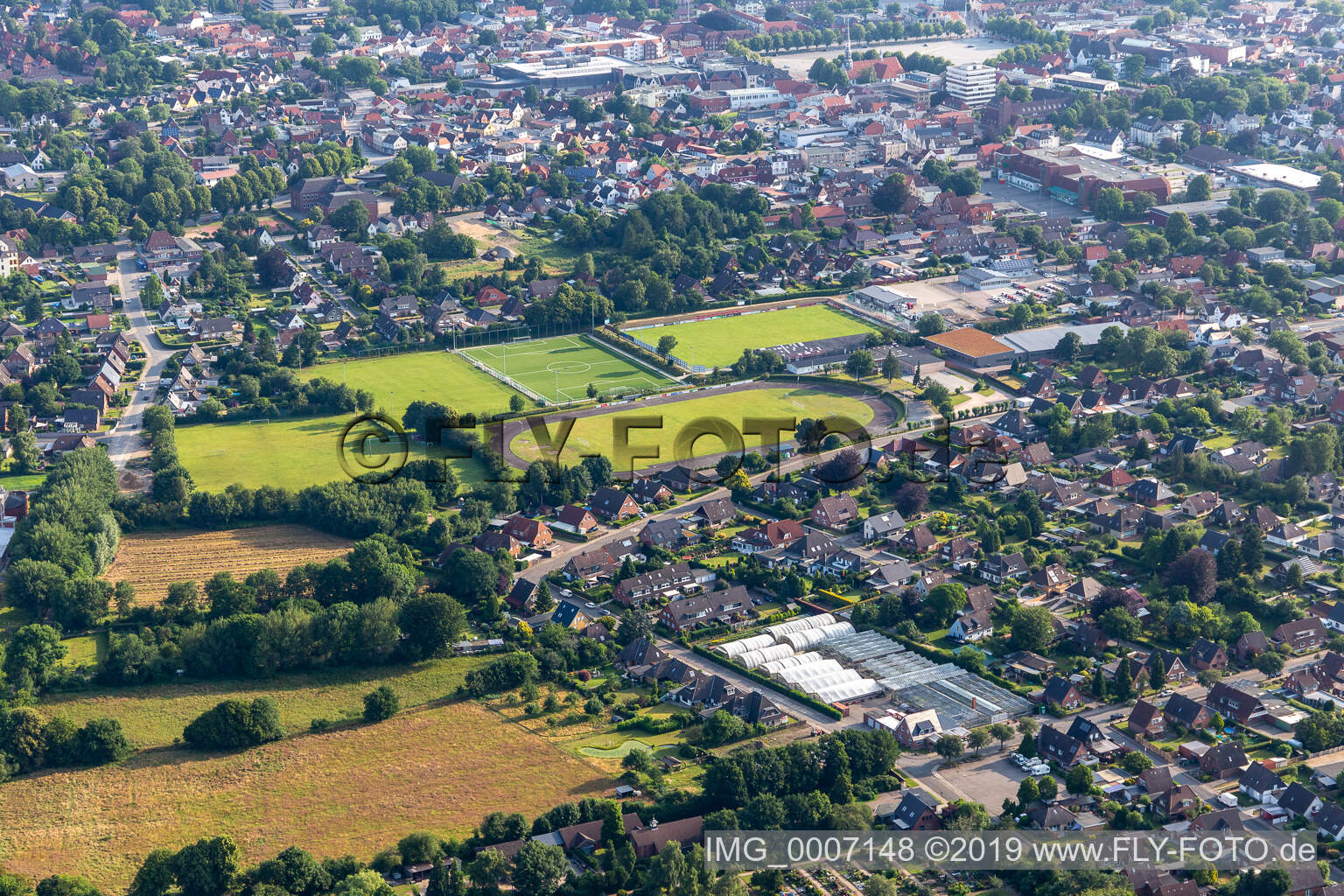 MTV Stadium, HSV Stadium in Heide in the state Schleswig Holstein, Germany