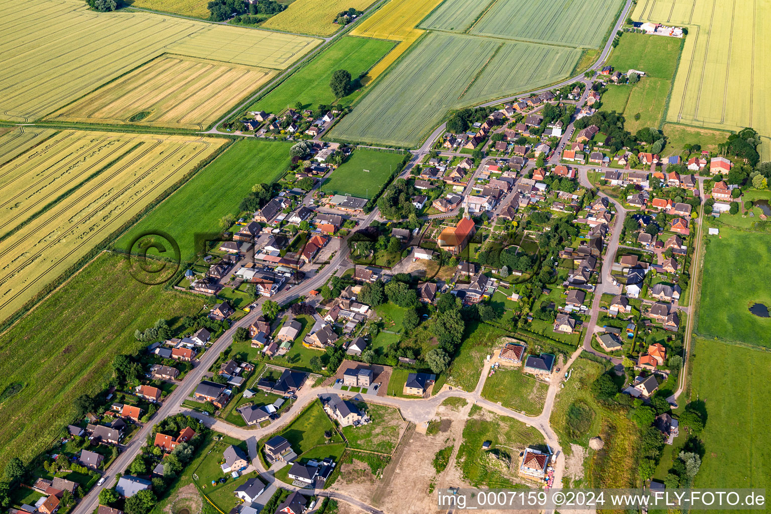 St. Jacobi Church in Neuenkirchen in the state Schleswig Holstein, Germany