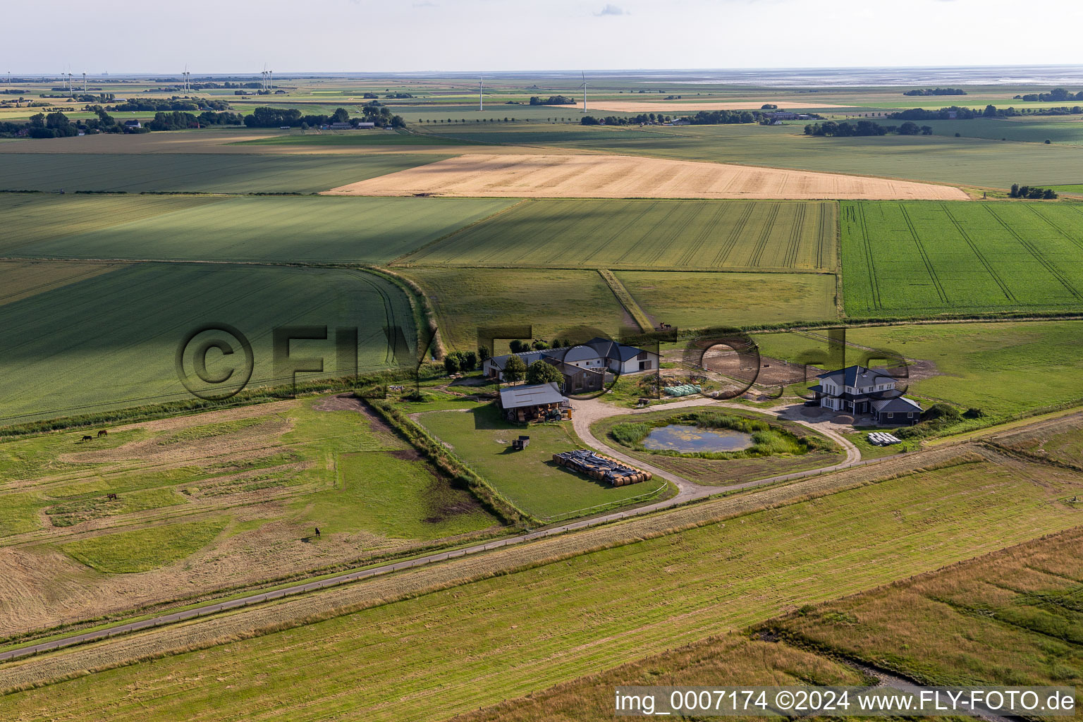 Schäperweg in Wesselburenerkoog in the state Schleswig Holstein, Germany