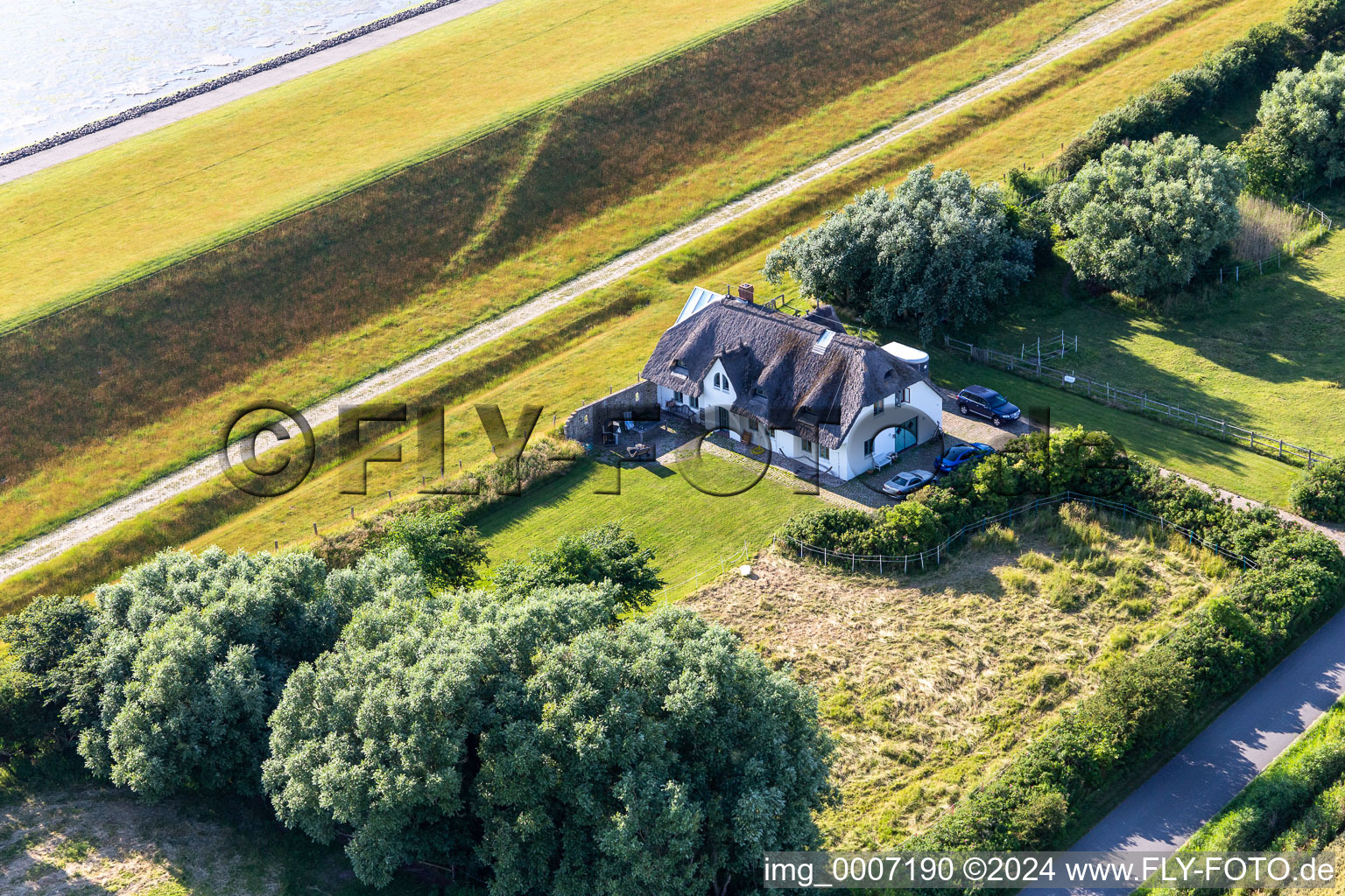 District Westerdeich in Vollerwiek in the state Schleswig Holstein, Germany