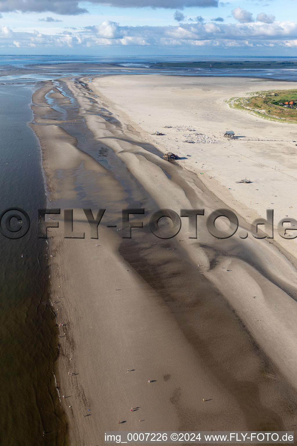 Dog beach at Norstrand Ording in Sankt Peter-Ording in the state Schleswig Holstein, Germany