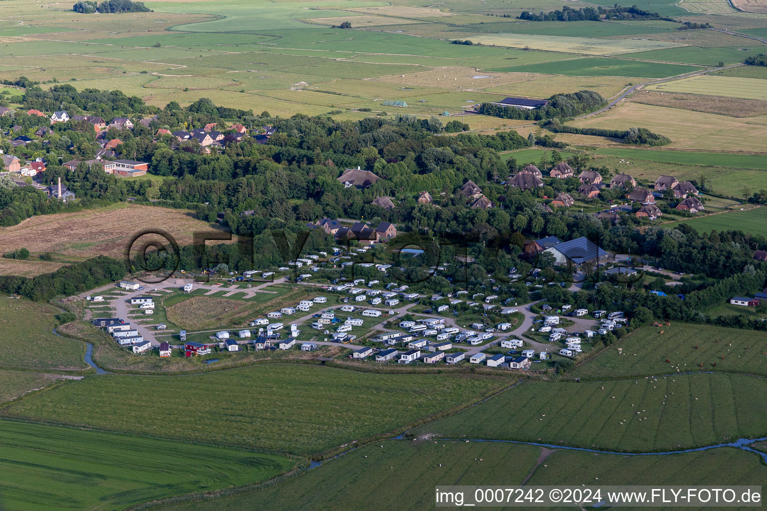 Camping MeerGrün in the district Süderdeich in Tating in the state Schleswig Holstein, Germany