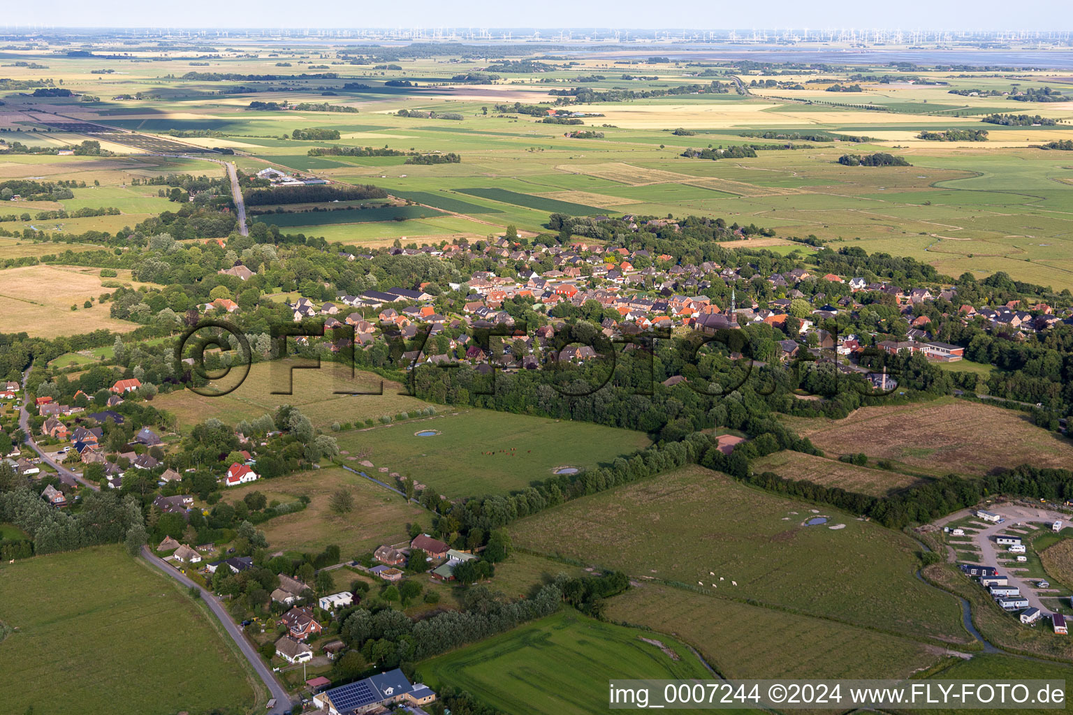 District Osterende in Tating in the state Schleswig Holstein, Germany