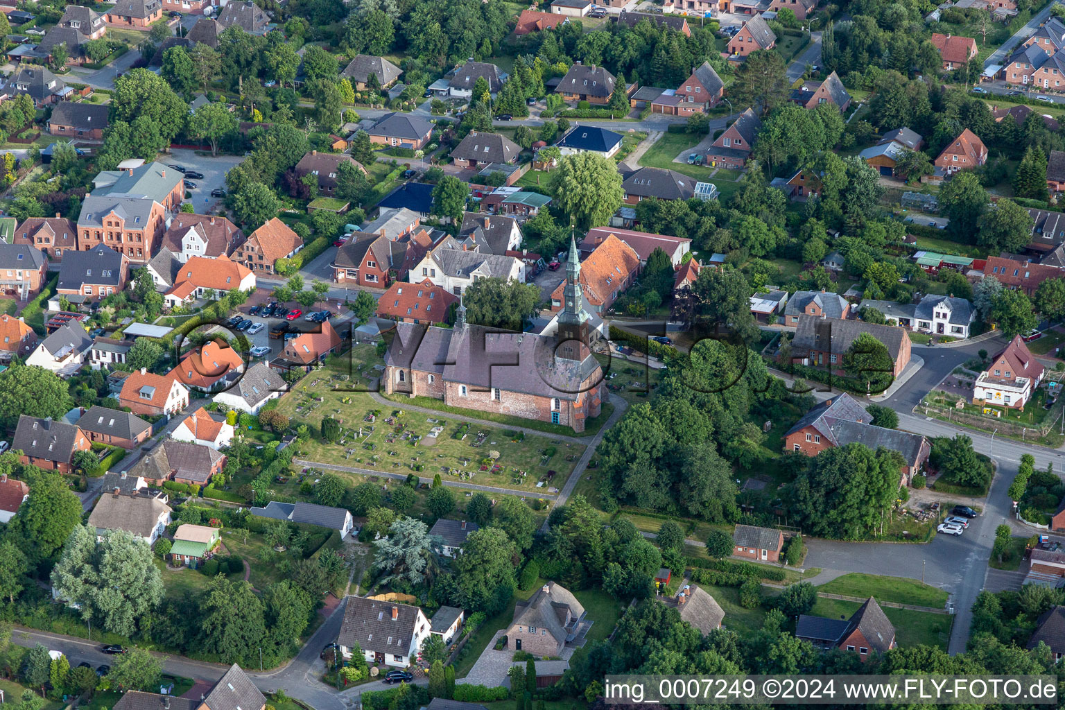 St. Magnus Church in the district Süderdeich in Tating in the state Schleswig Holstein, Germany