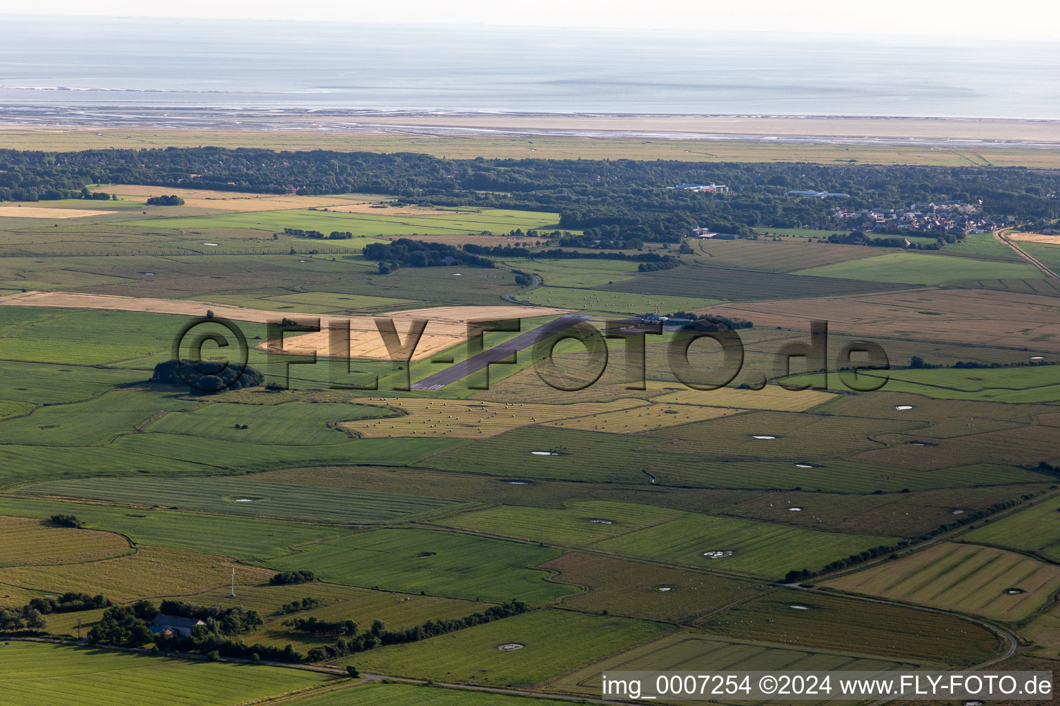 Airport Sankt Peter-Ording in Sankt Peter-Ording in the state Schleswig Holstein, Germany