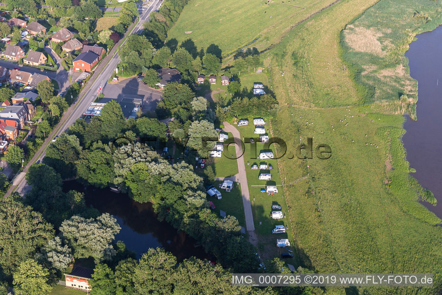 Motorhome parking space Friedrichstadt in Friedrichstadt in the state Schleswig Holstein, Germany