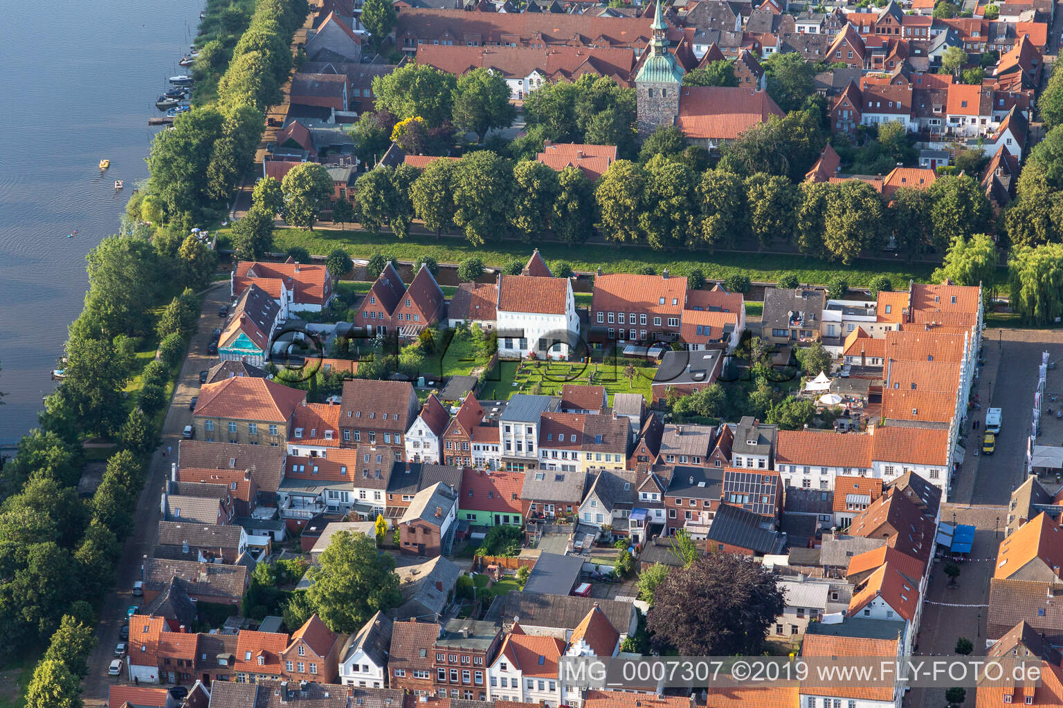 Westermarkstr in Friedrichstadt in the state Schleswig Holstein, Germany