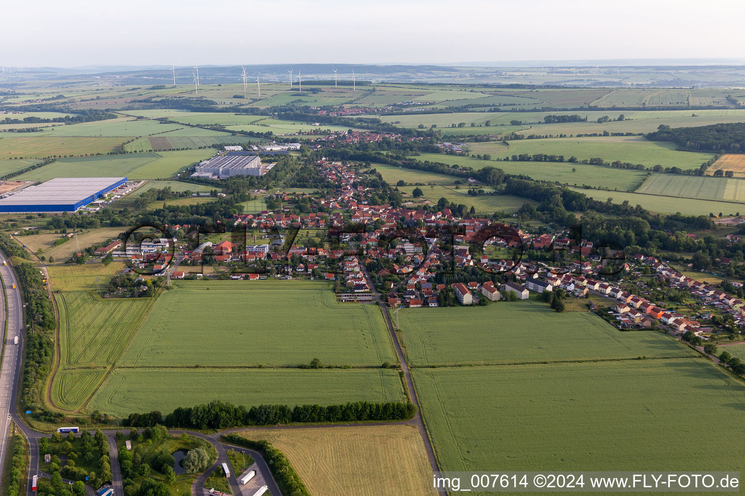 District Hörselgau in Hörsel in the state Thuringia, Germany