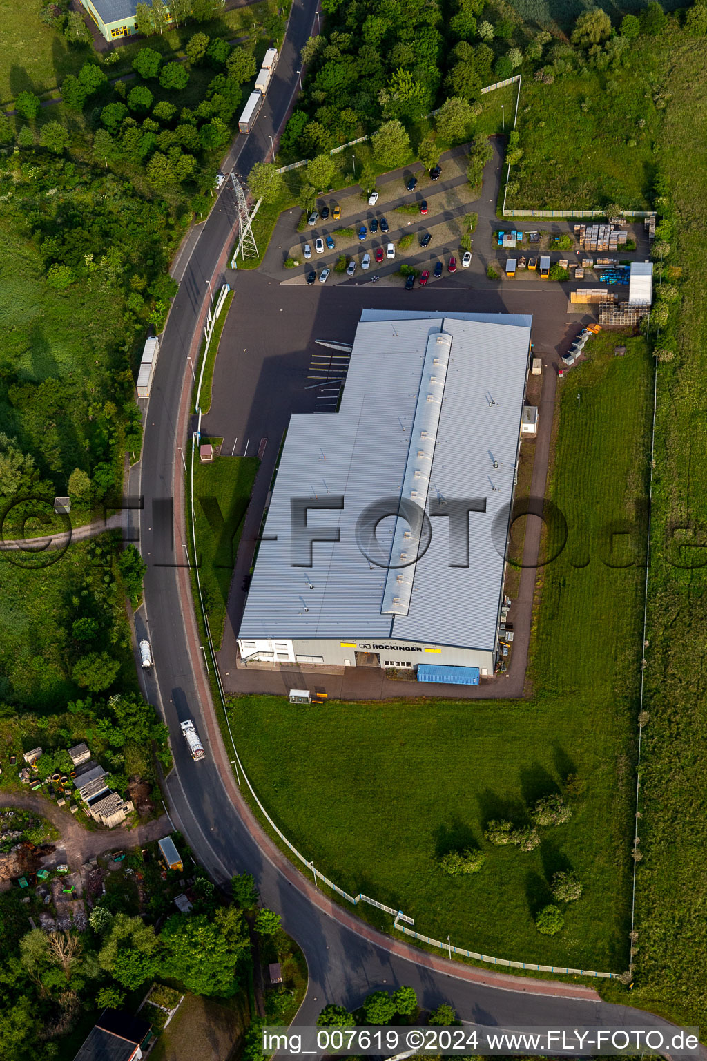 Buildings and production halls on the site of the mechanical engineering company von ROCKINGER in Waltershausen in the state Thuringia, Germany