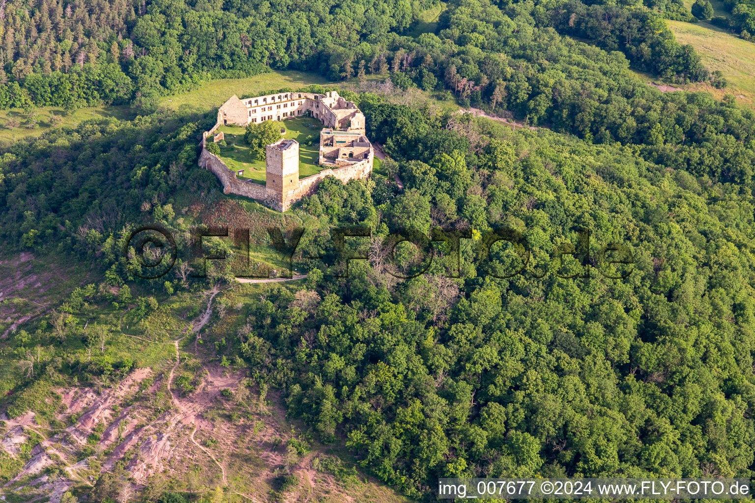 Gleichen Castle in the district Wandersleben in Drei Gleichen in the state Thuringia, Germany