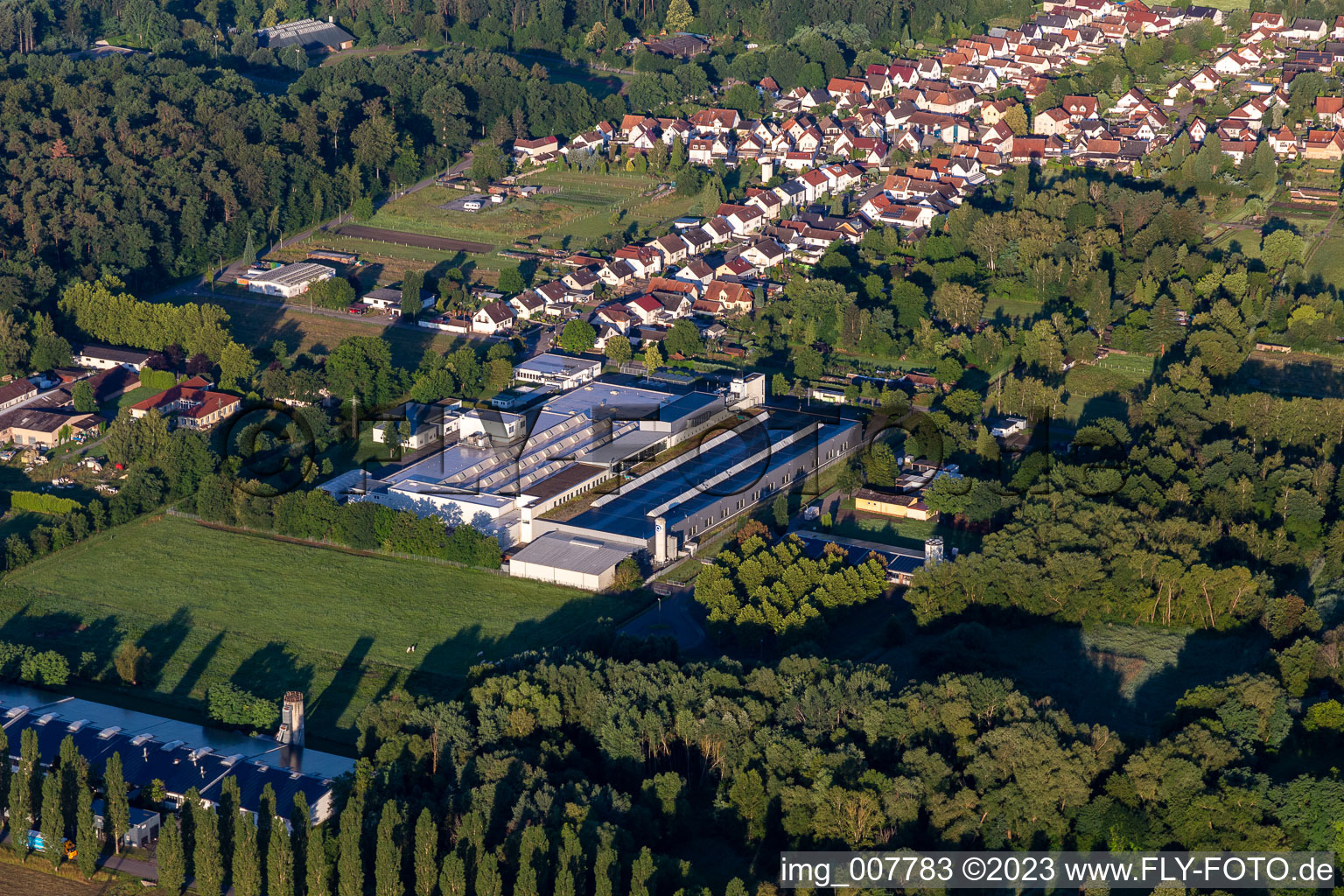 Building and production halls on the premises of Unternehmens Webasto Mechatronics in Schaidt in the state Rhineland-Palatinate, Germany