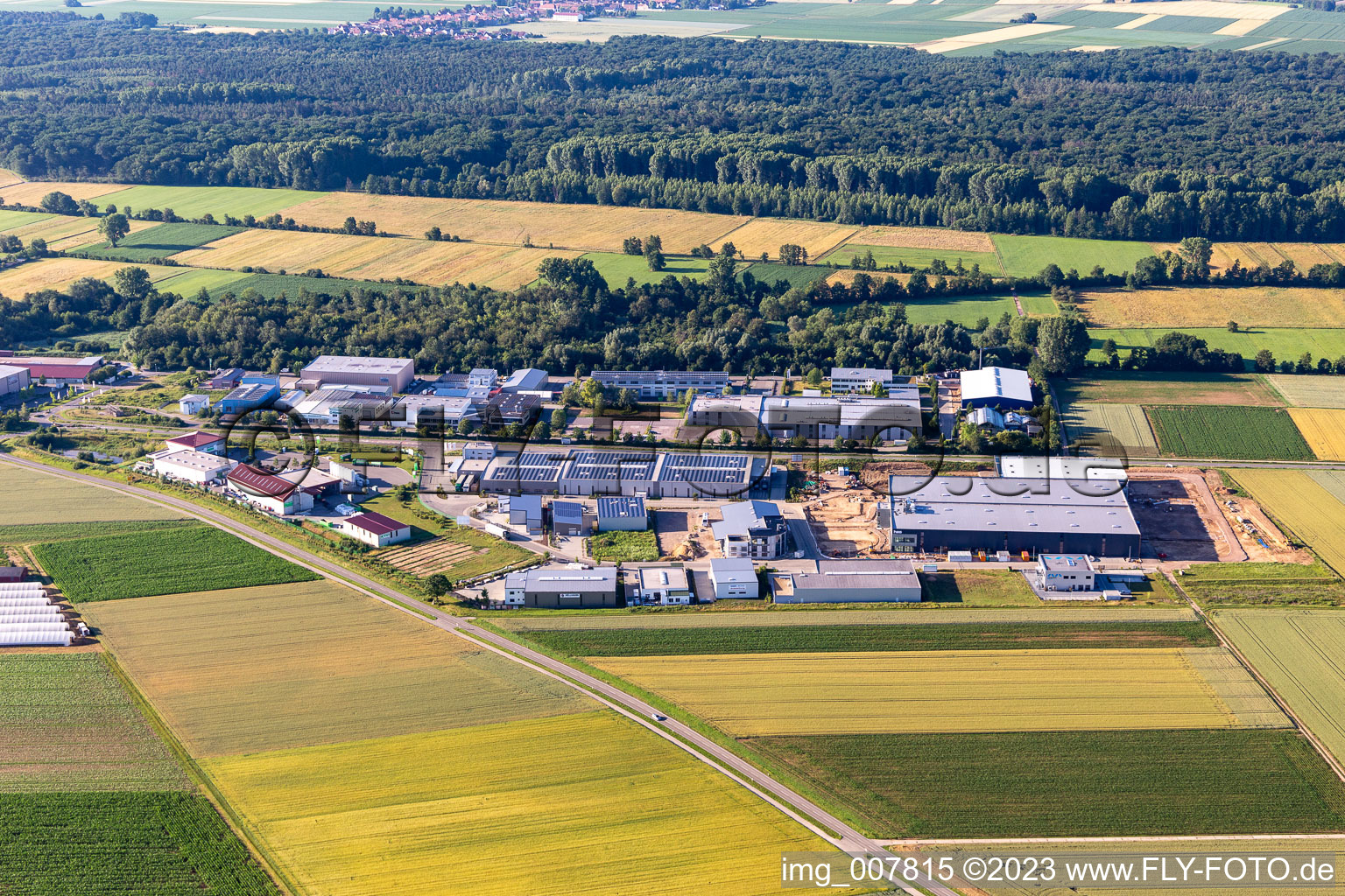 West Business Park in the district Herxheim in Herxheim bei Landau in the state Rhineland-Palatinate, Germany