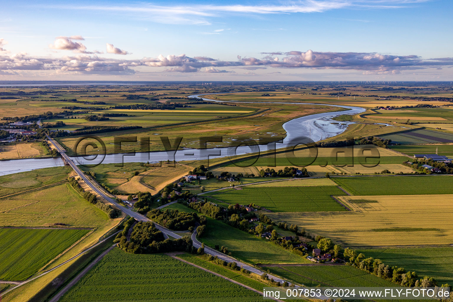 Eider Bridge at Tönning in Tönning in the state Schleswig Holstein, Germany