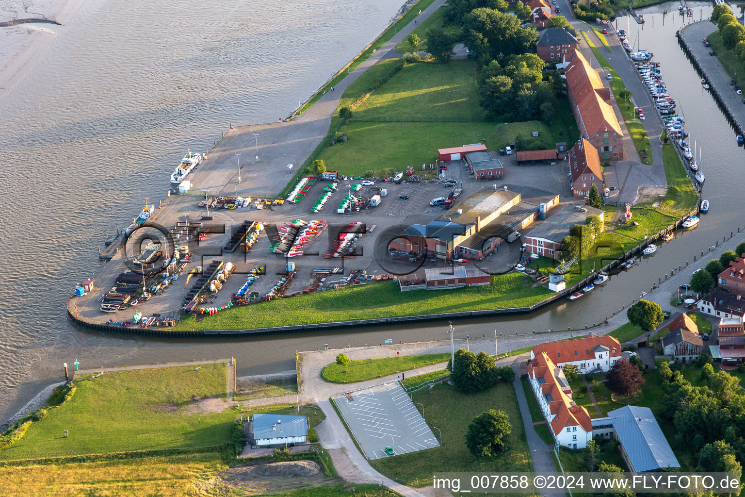 Port Tönning in Tönning in the state Schleswig Holstein, Germany