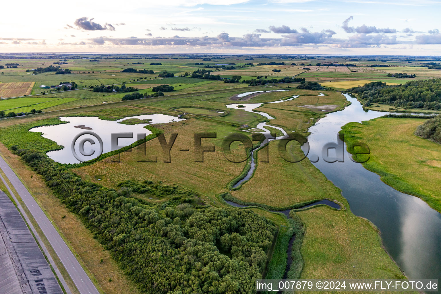 Katinger Watt in the district Katingsiel in Tönning in the state Schleswig Holstein, Germany