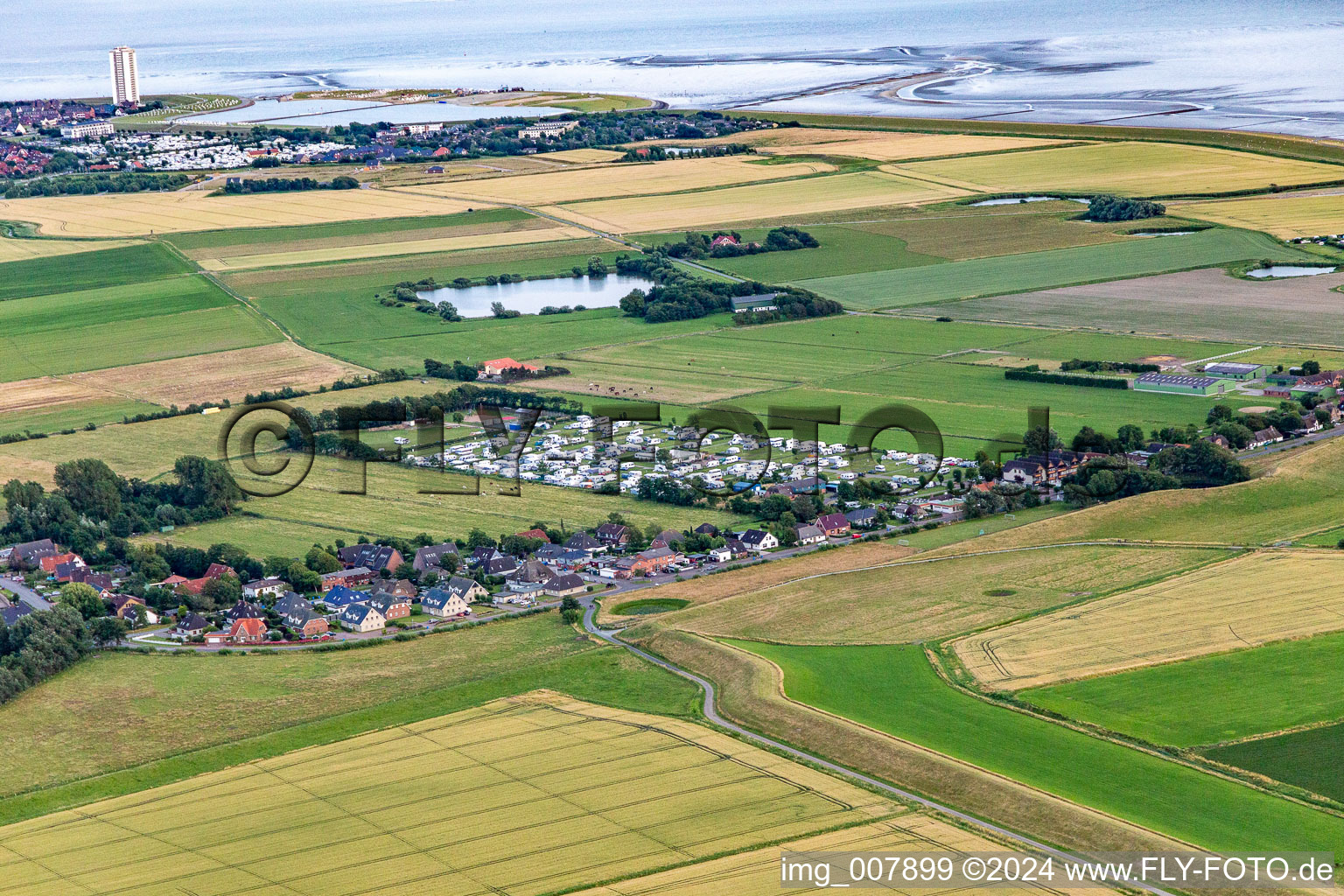 North Sea Camping in Lee in the district Stinteck in Oesterdeichstrich in the state Schleswig Holstein, Germany