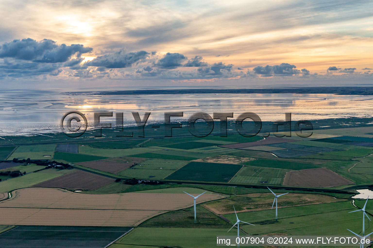 Hedwigenkoog in the state Schleswig Holstein, Germany