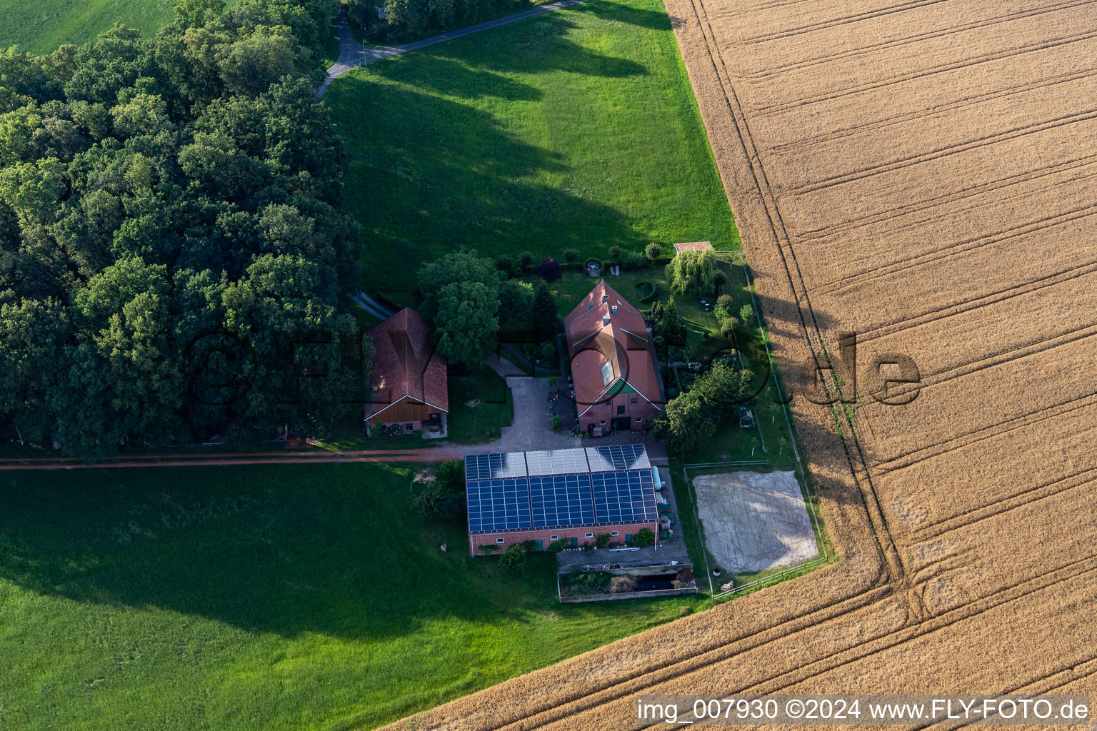 Gescher in the state North Rhine-Westphalia, Germany out of the air