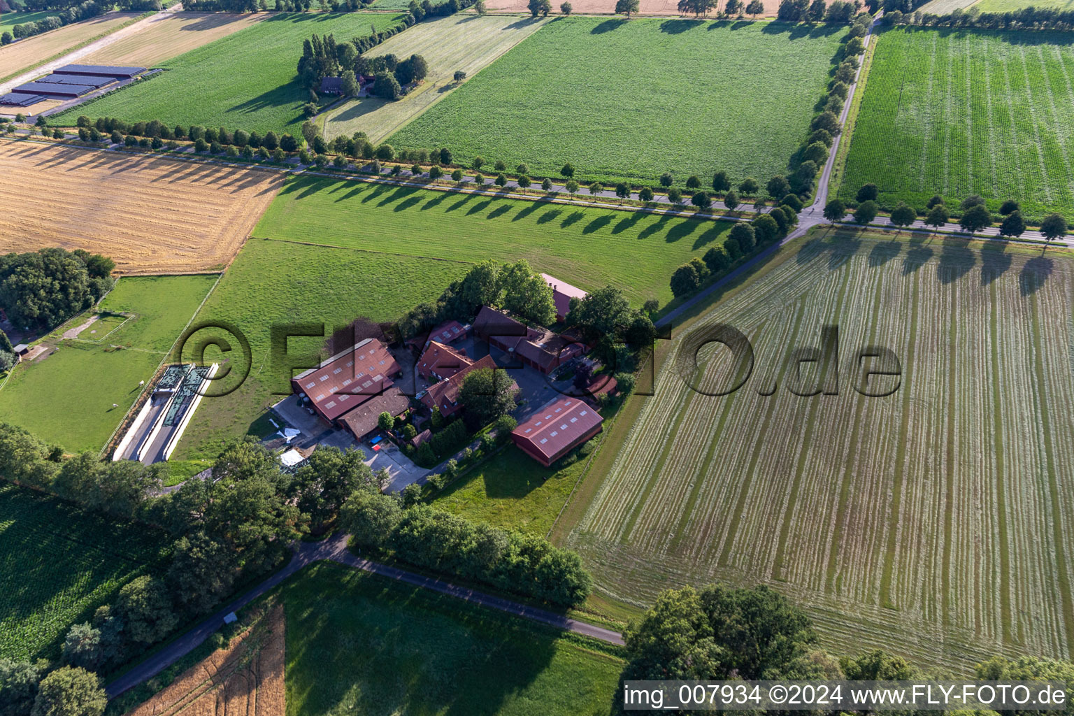 Gescher in the state North Rhine-Westphalia, Germany viewn from the air