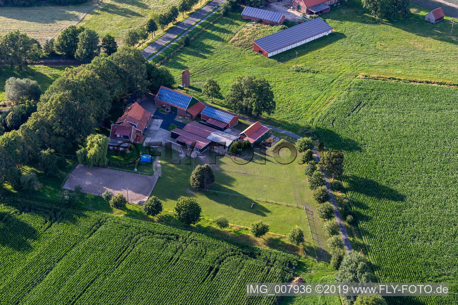 Drone image of Gescher in the state North Rhine-Westphalia, Germany