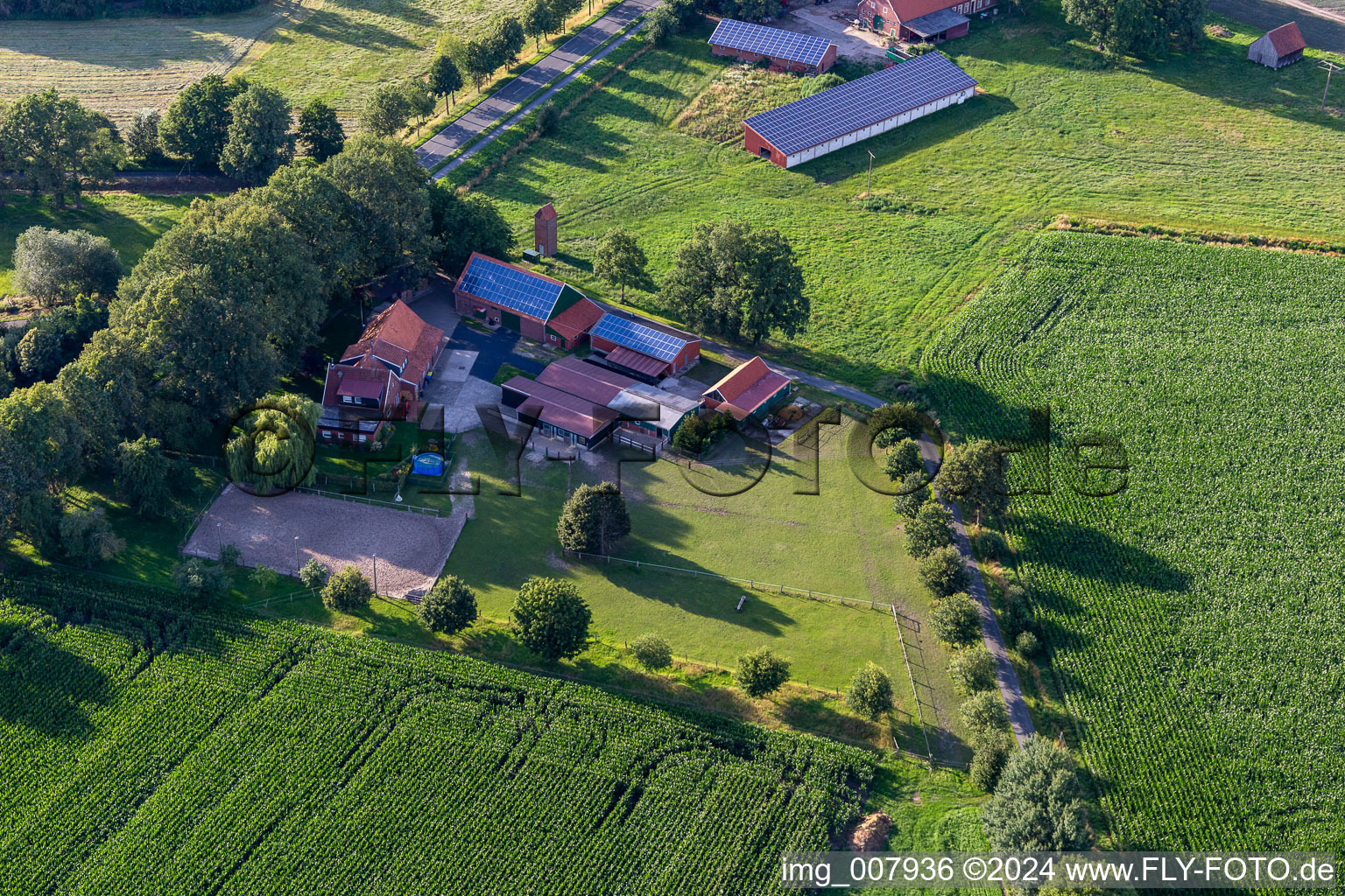 Drone image of Gescher in the state North Rhine-Westphalia, Germany