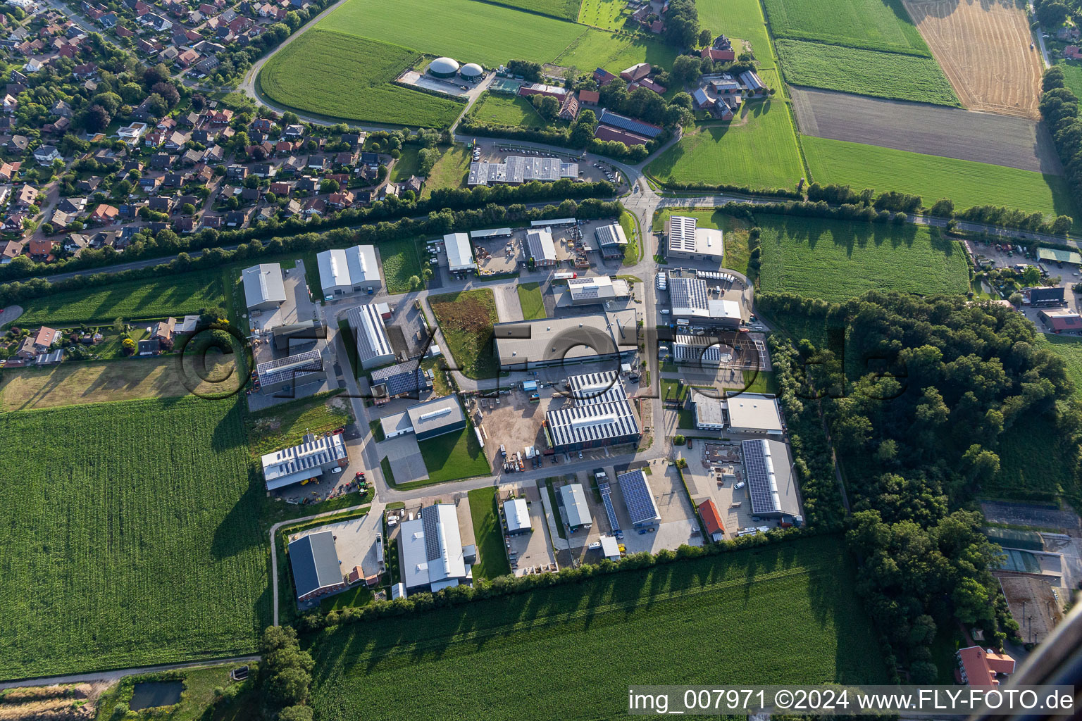 Konrad Zuse Ring Industrial Area in Vreden in the state North Rhine-Westphalia, Germany