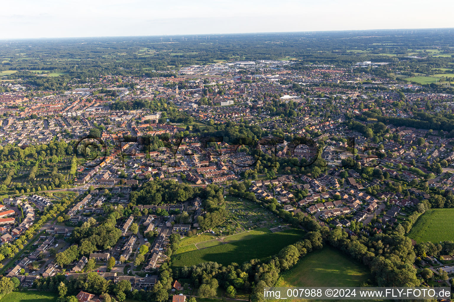 Winterswijk in the state Gelderland, Netherlands out of the air