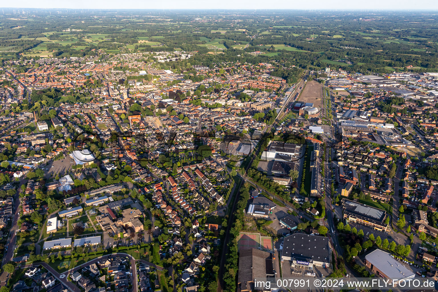 City view on down town in Winterswijk in Gelderland, Netherlands