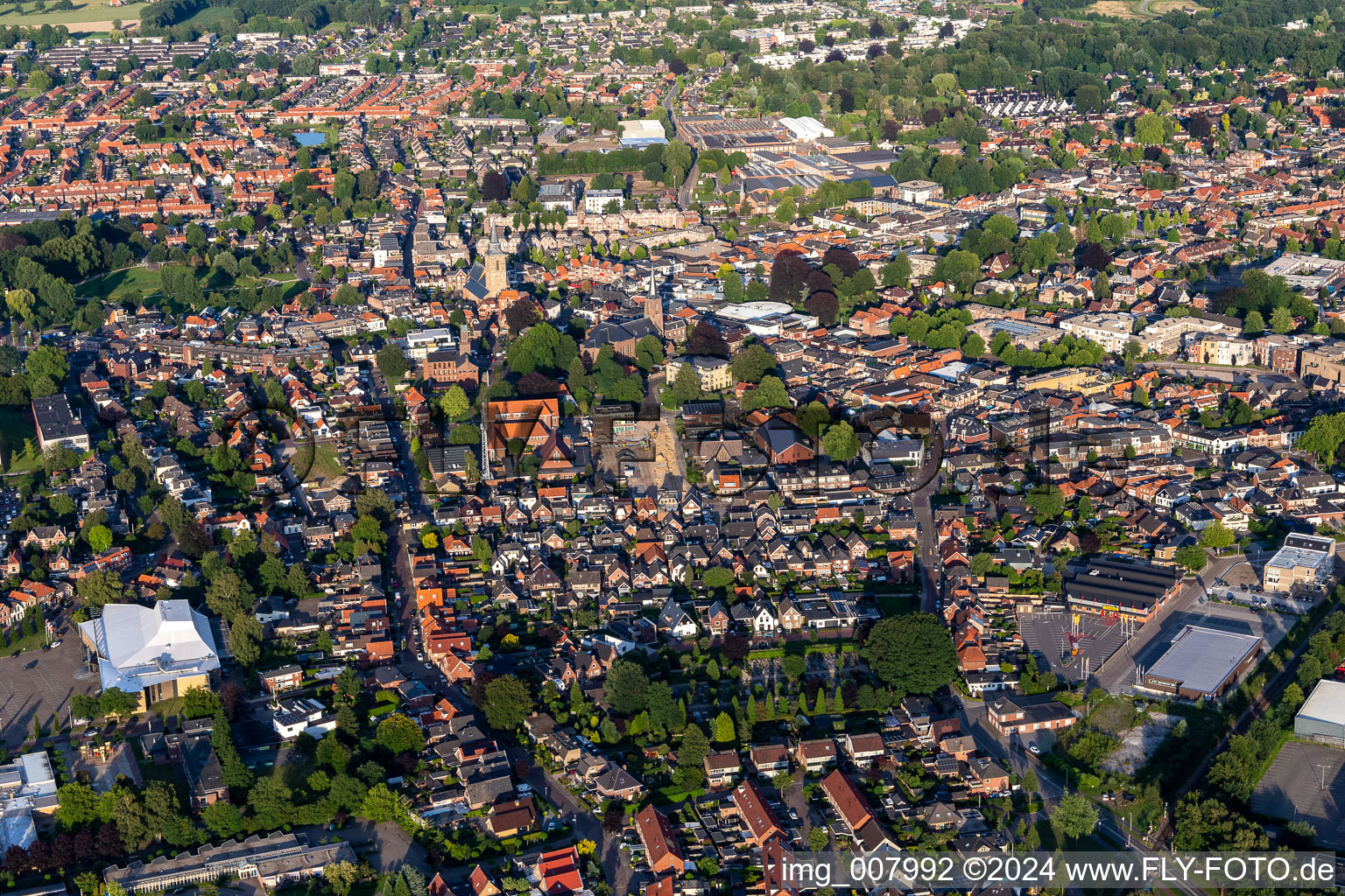 Bird's eye view of Winterswijk in the state Gelderland, Netherlands