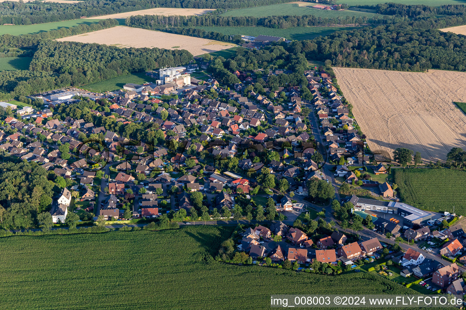 District Barlo in Bocholt in the state North Rhine-Westphalia, Germany