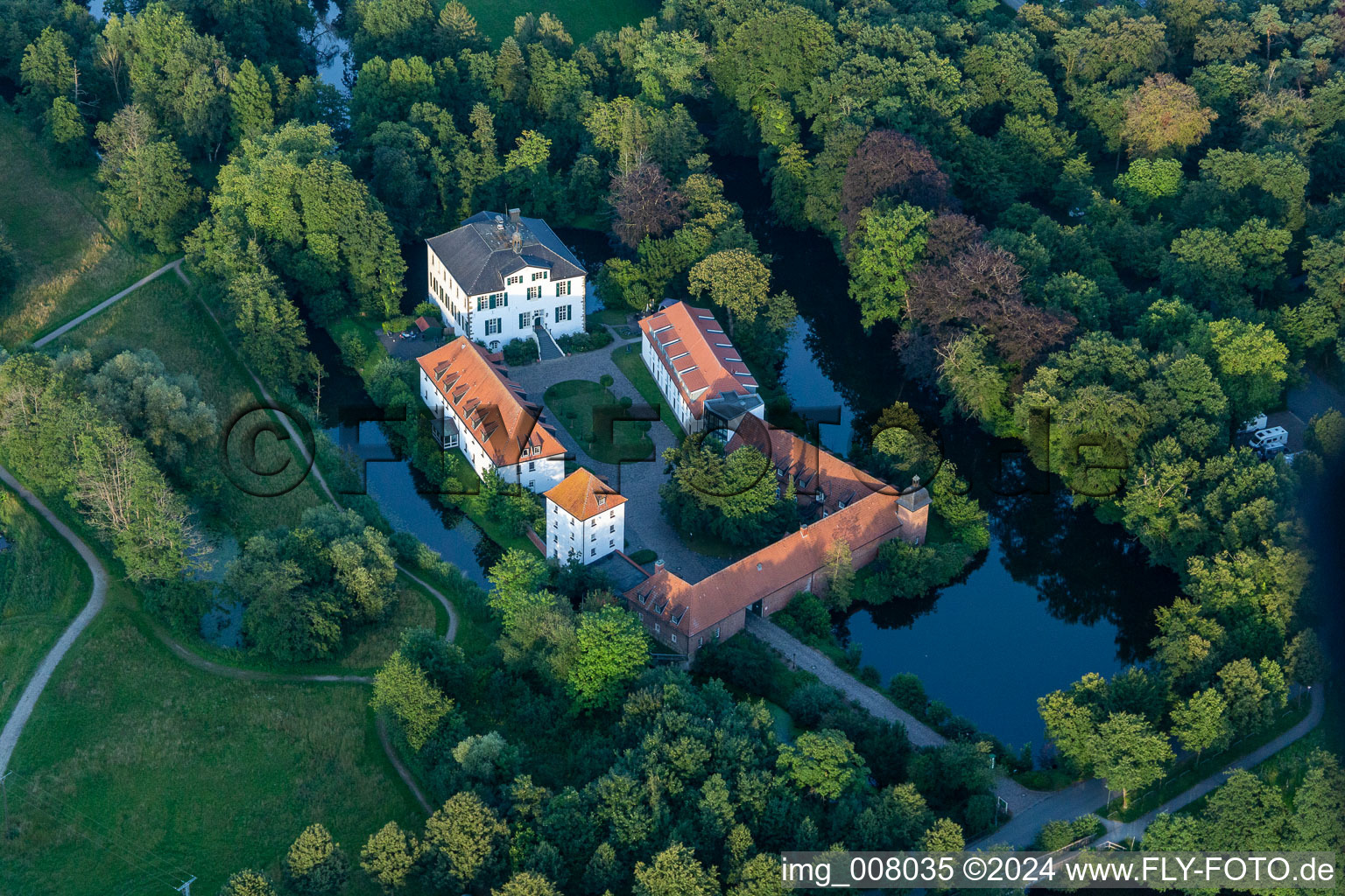 Aerial view of Hoxfeld in the state North Rhine-Westphalia, Germany