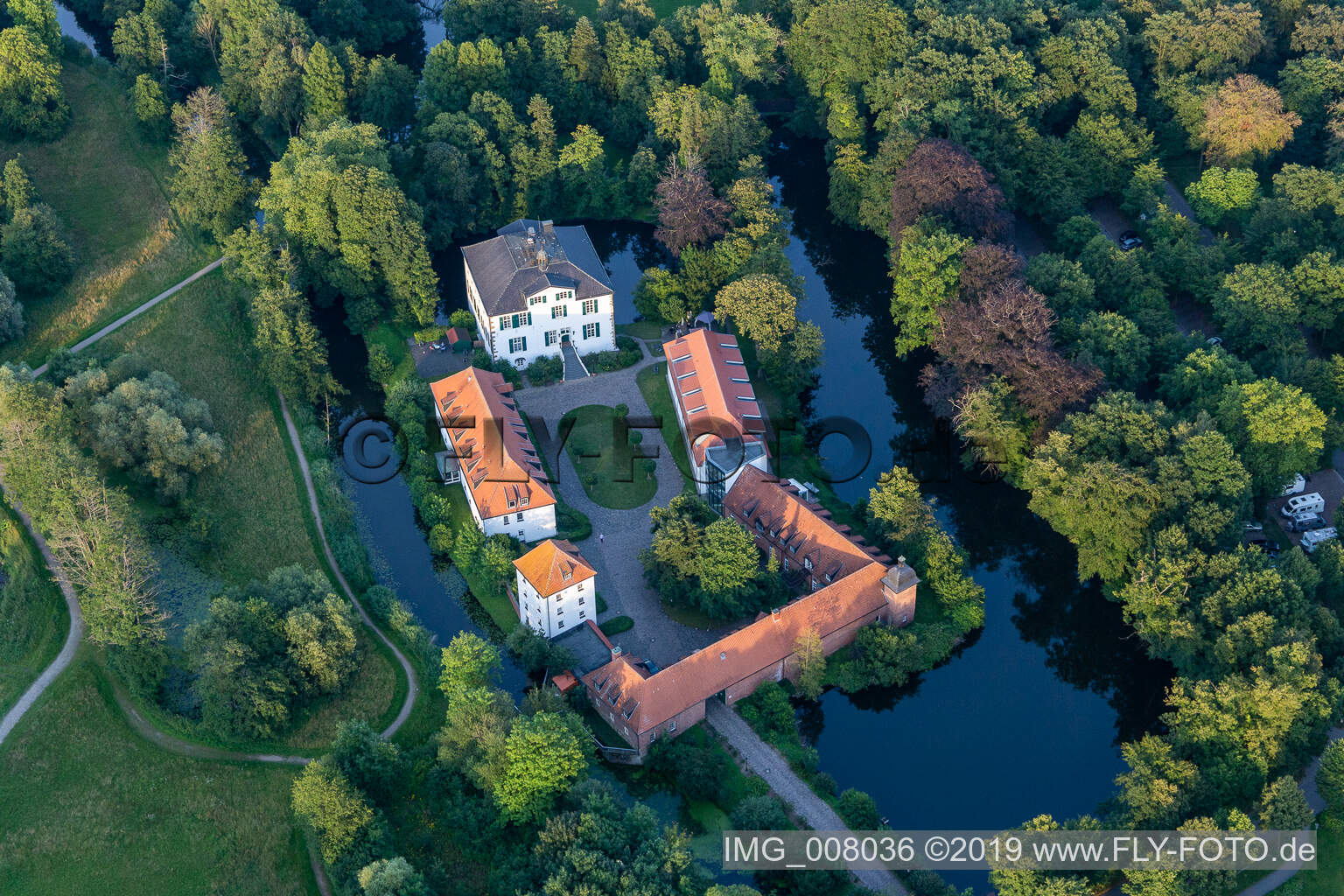 Aerial photograpy of Hoxfeld in the state North Rhine-Westphalia, Germany