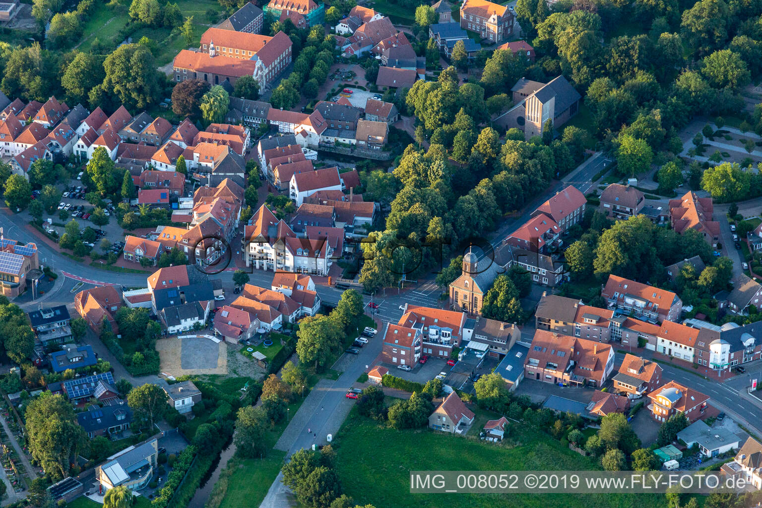 Aerial photograpy of Gemen in the state North Rhine-Westphalia, Germany