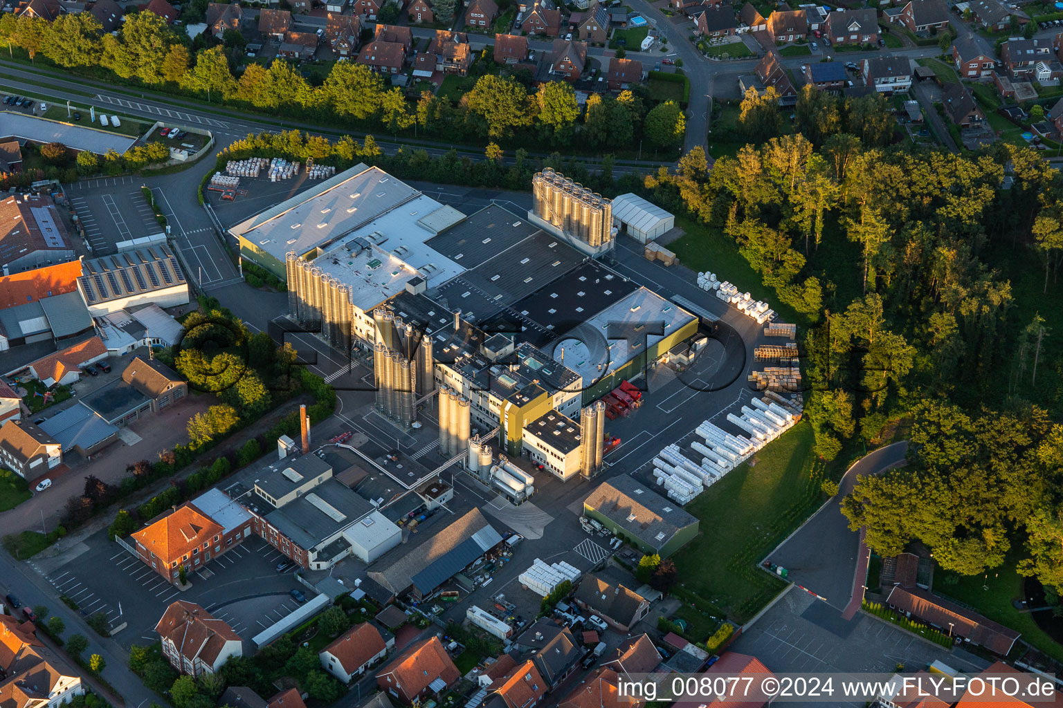 Company grounds and facilities of Rehau AG + Co in Velen in the state North Rhine-Westphalia, Germany