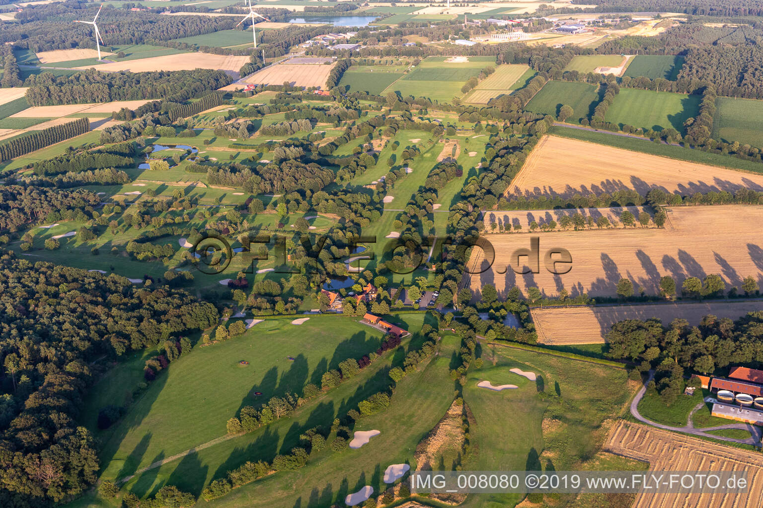 Aerial view of Golf and Country Club Coesfeld eV in Coesfeld in the state North Rhine-Westphalia, Germany