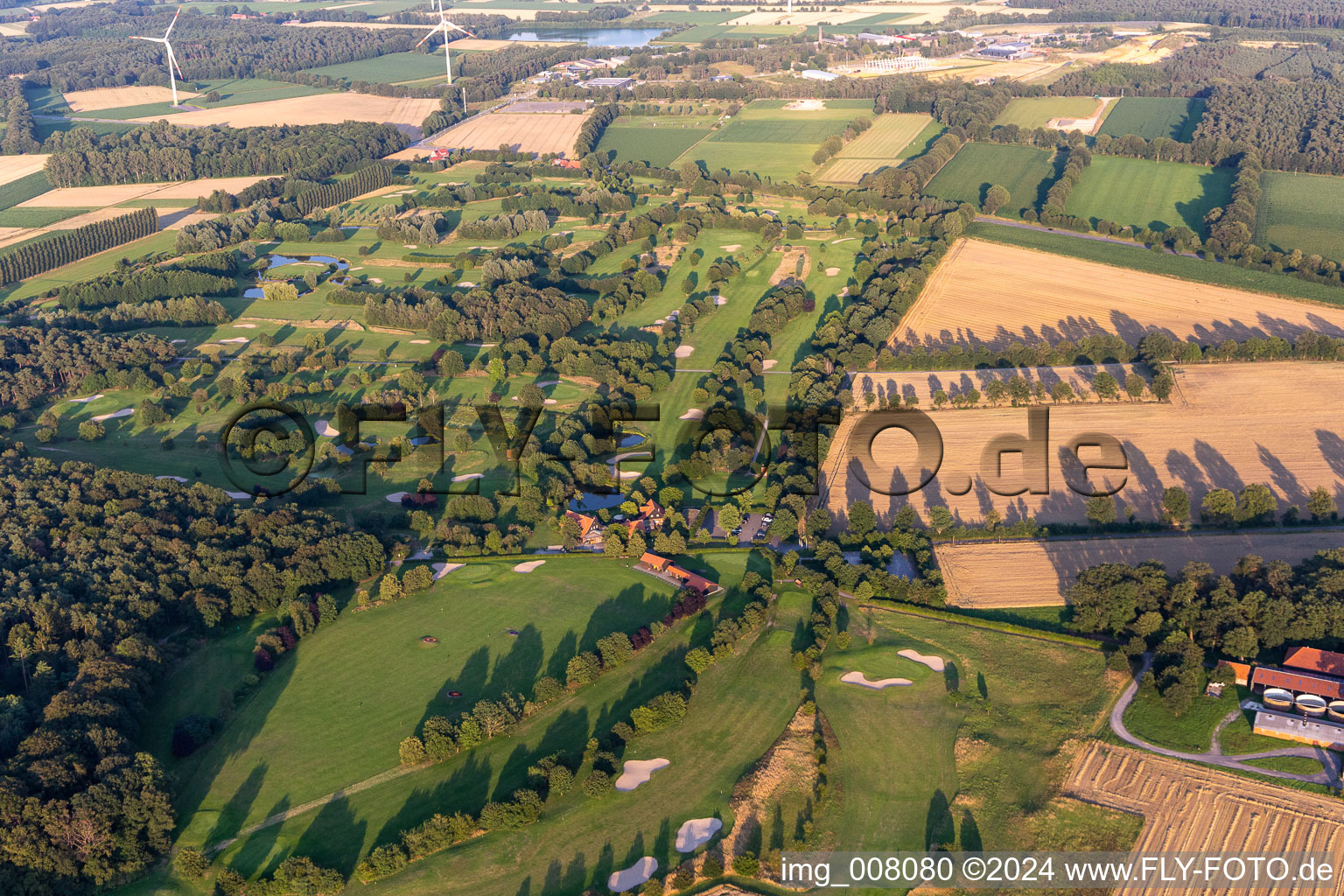 Aerial view of Golf and Country Club Coesfeld eV in Coesfeld in the state North Rhine-Westphalia, Germany