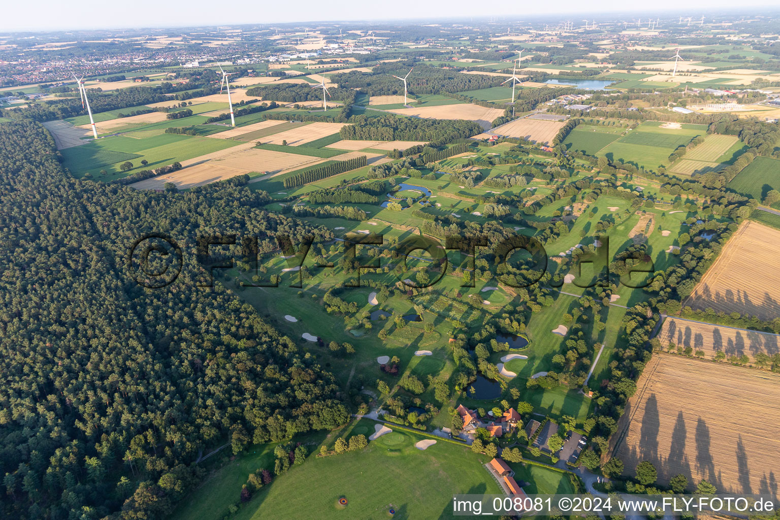 Grounds of the Golf course at of Golf- and Landclub Coesfeld e.V. in the district Stevede in Coesfeld in the state North Rhine-Westphalia, Germany