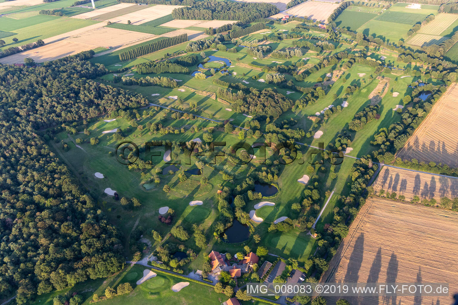 Aerial photograpy of Golf and Country Club Coesfeld eV in Coesfeld in the state North Rhine-Westphalia, Germany