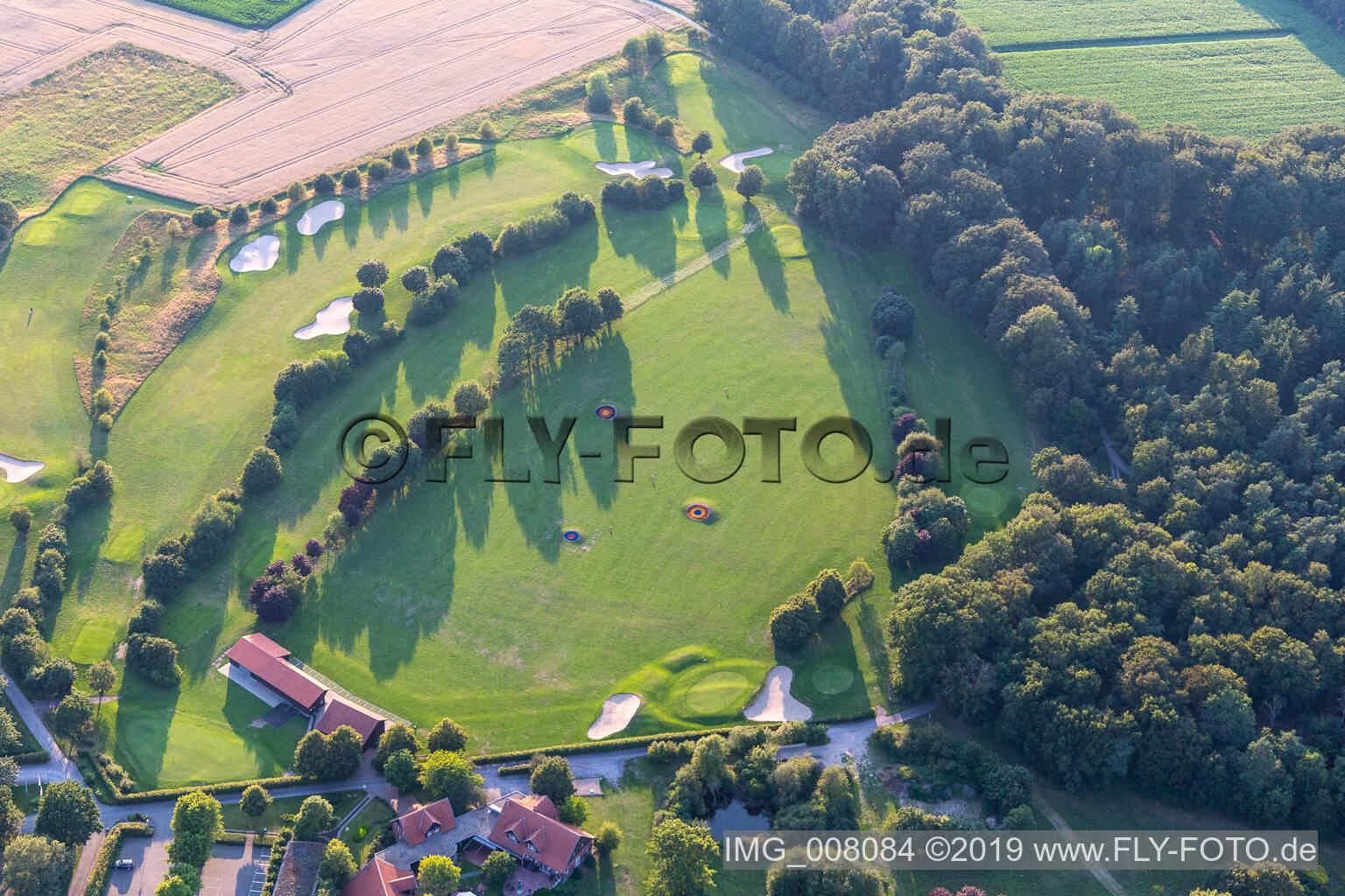 Oblique view of Golf and Country Club Coesfeld eV in Coesfeld in the state North Rhine-Westphalia, Germany