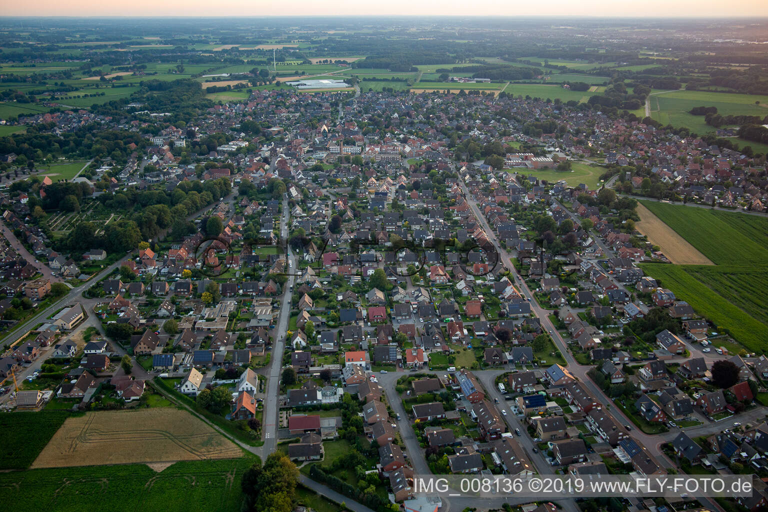 Aerial photograpy of Heiden in the state North Rhine-Westphalia, Germany