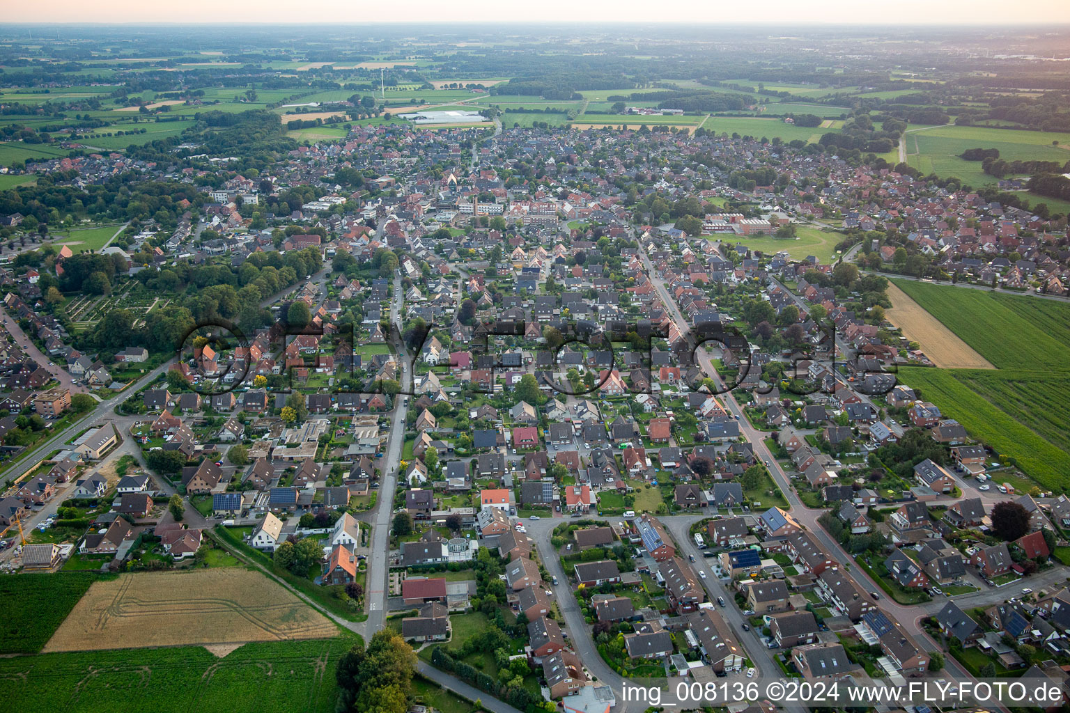 Aerial photograpy of Heiden in the state North Rhine-Westphalia, Germany