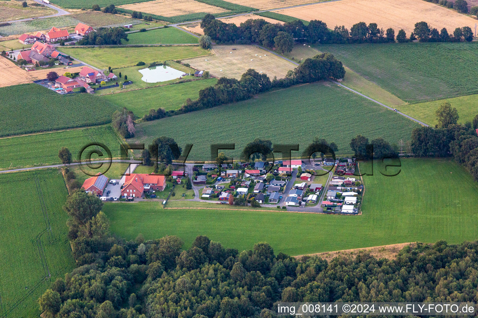 Kreiler way in Velen in the state North Rhine-Westphalia, Germany