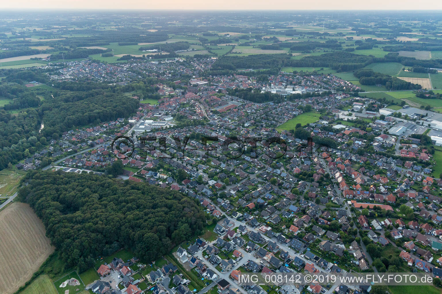 Velen in the state North Rhine-Westphalia, Germany out of the air