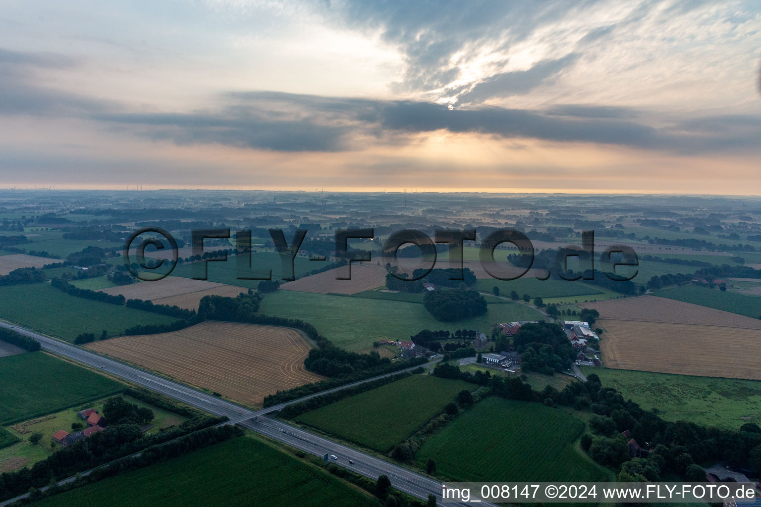 A31 in Gescher in the state North Rhine-Westphalia, Germany