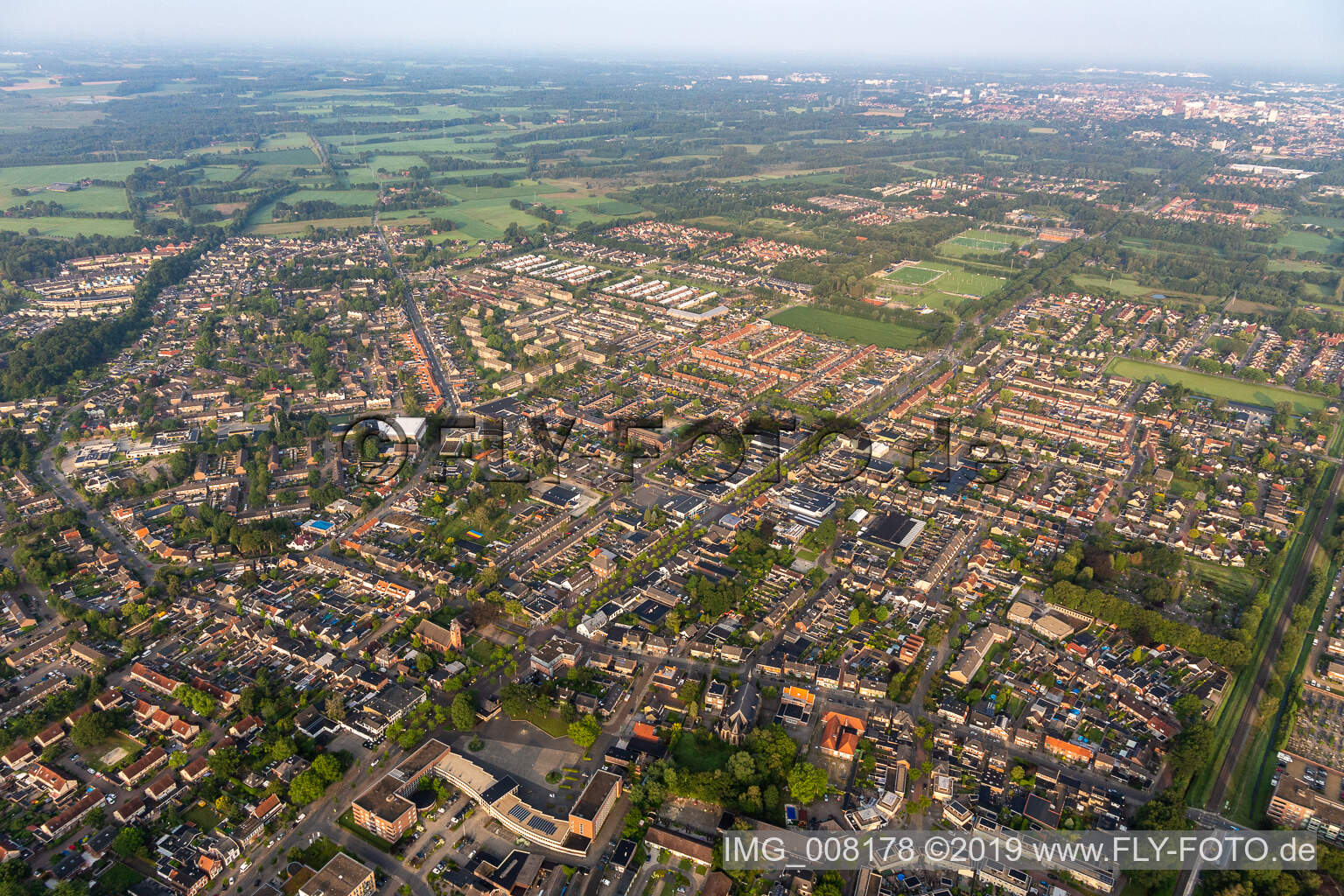 Aerial photograpy of Gronau in the state North Rhine-Westphalia, Germany